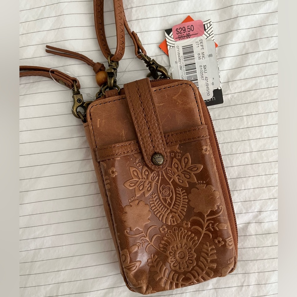 The Sak crossbody wallet/cellphone case, brown